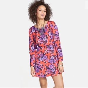 Orange and Purple Floral Free People Dress